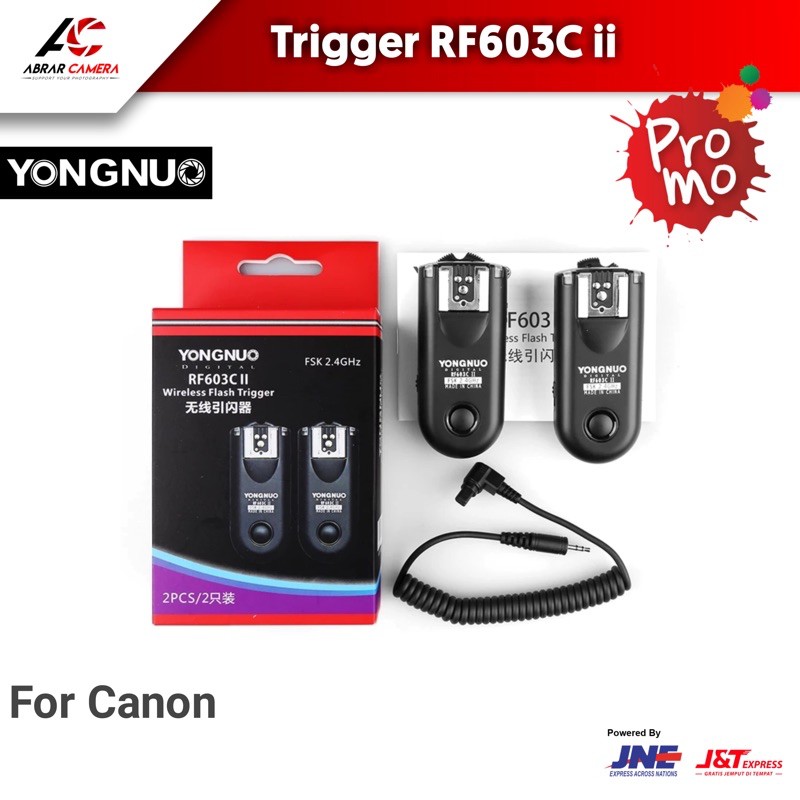 Yongnuo RF-603C II Wireless Flash Trigger RF 603 C Triger
