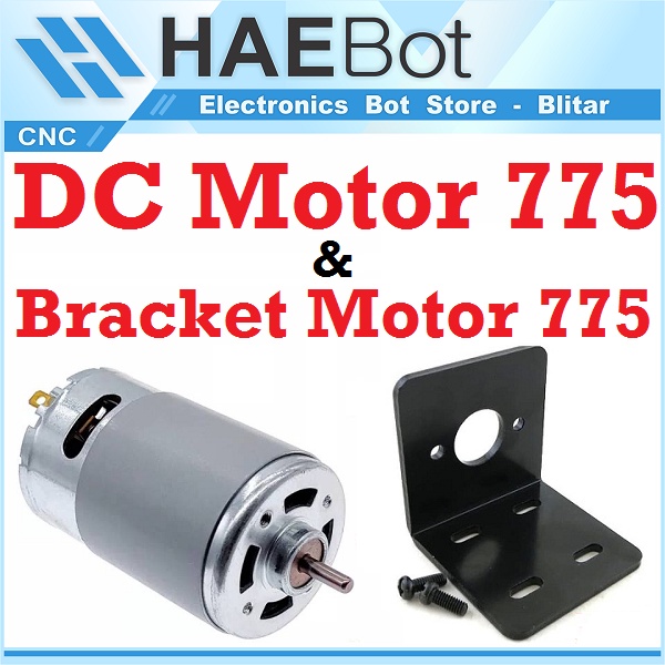 [HAEBOT] Dinamo Bracket DC Motor 775 5mm Bor DIY RPM Tinggi Kuat High Speed Power Mikro Brush RS 775 Kipas Fan Brushless