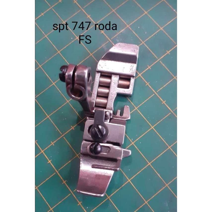 Sepatu Roda / Presser Foot Mesin Obras 747 Benang 4 - Merk FS