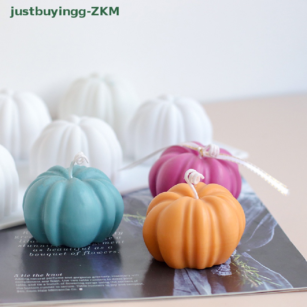 Cetakan Sabun Bentuk Labu 3D Bahan Silikon Untuk Halloween