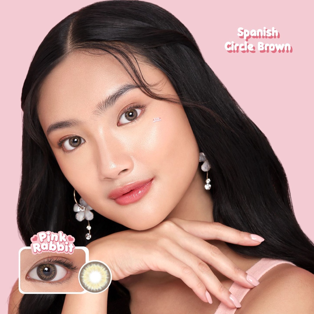 PINKRABBIT Softlens Spanish Circle Brown (Normal, Minus 0.5 s/d 8.00)