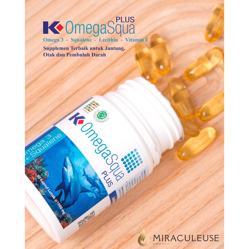 K-OMEGASQUA PLUS | OMEGA SQUA K LINK | OMEGA 3 FISH OIL dan SQUALENE