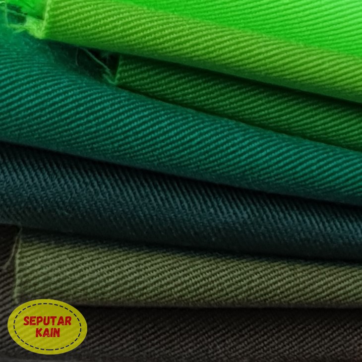 Kain Twill Poly/PE (Hijau)