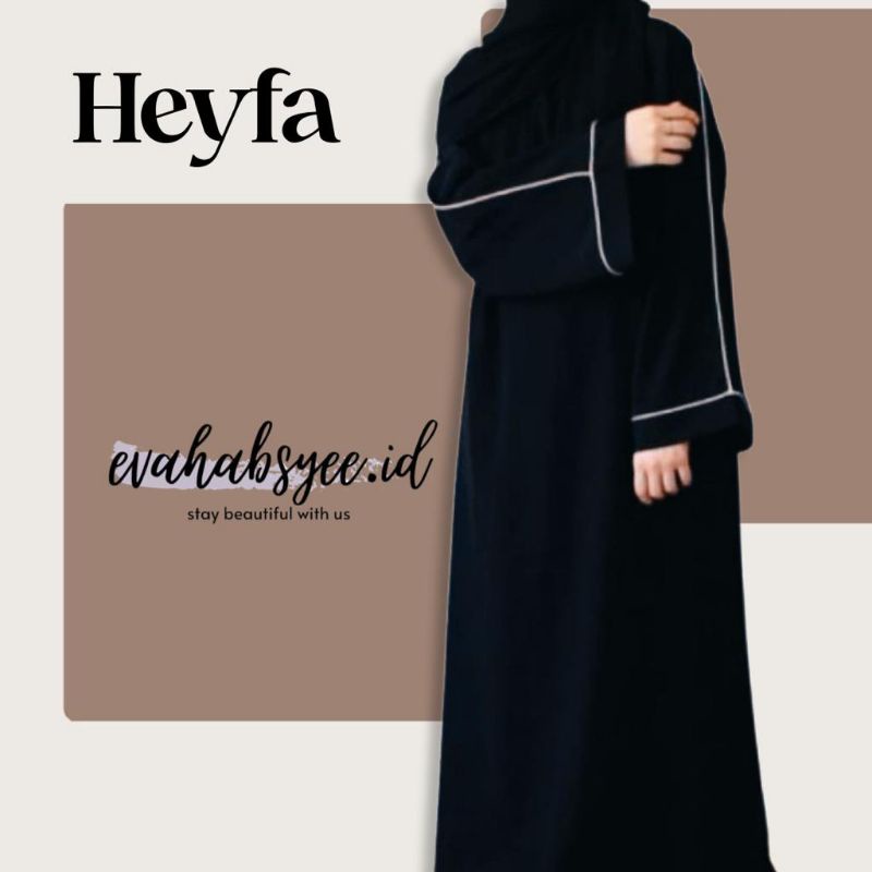 abaya hitam | gamis hitam | abaya lis putih