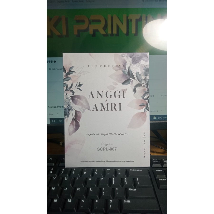 

Blangko Undangan Griya SCPL-007 Free File Setting