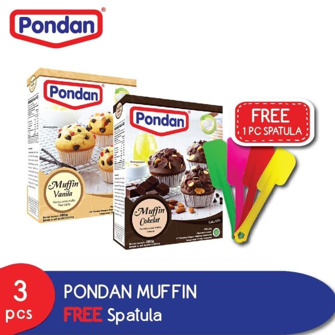 

TERMURAH Pondan Muffin GRATIS Spatula
