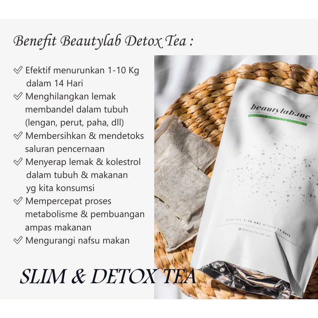 🟥 READY 🟥 Beautylab inc Detox Tea - Teh Beautylabinc Slimming Detox Tea beaudelab Diet COD Original