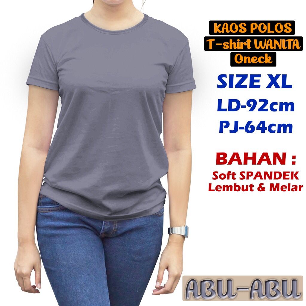 JESETA KAOS POLOS WANITA MURAH ATASAN WANITA POLOS