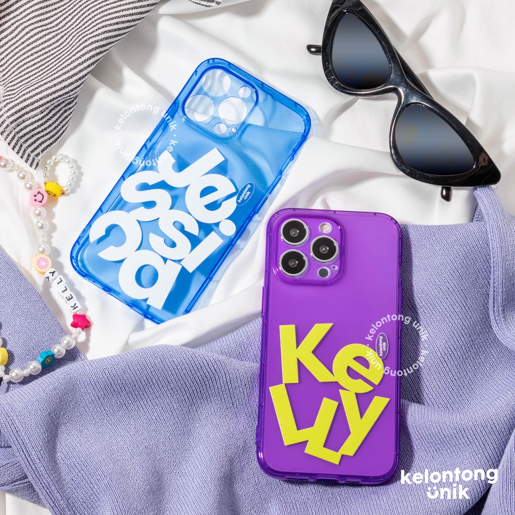 LANGSUNG KIRIM TANPA PO | (Seri 1) For iPhone - THE 80'S Neon Case - Premium Case Custom Nama