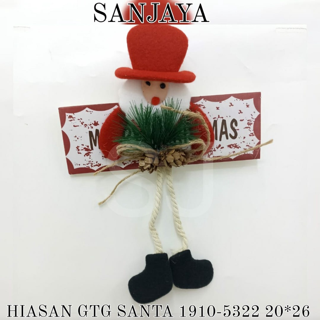 [1 Bks] Hiasan Gantungan Aksesoris Natal / Ornamen Natal / Dekorasi Pohon Natal / Natal Hiasan Gtg Santa 1910-5322