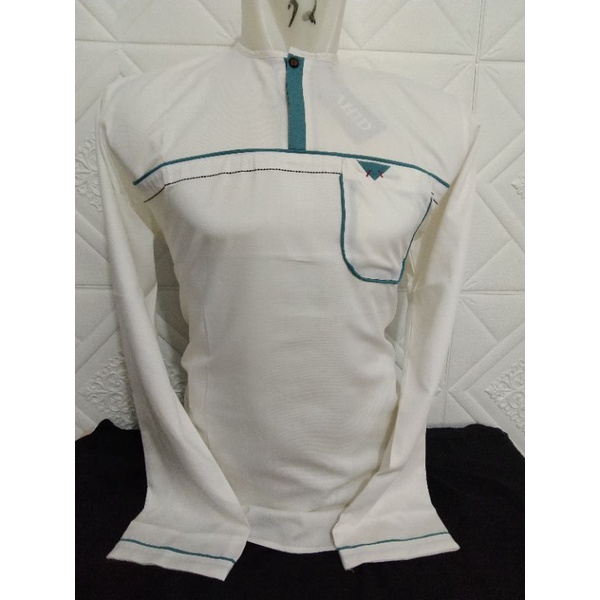 bajukoko lengan panjang katun toyobo,Koko katun adem ,Koko kerah oblong,Koko kekinian,Koko adem,Koko