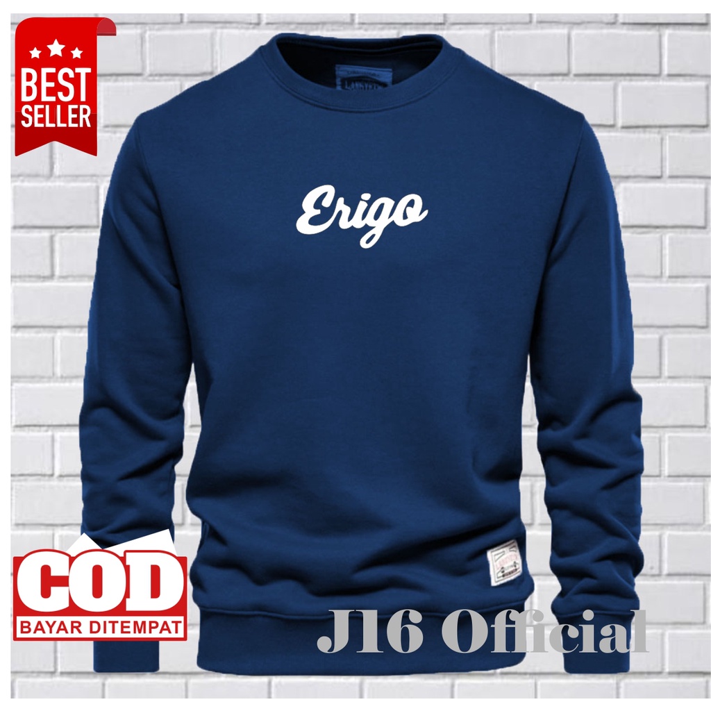 CREWNECK Sweater Oblong Pria Wanita Bahan Fleece Tebal Premium DISTRO