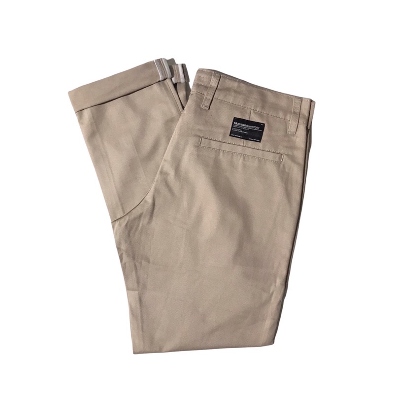 Chino Selvedge Regular Fit Transworld Hitam Army Cream