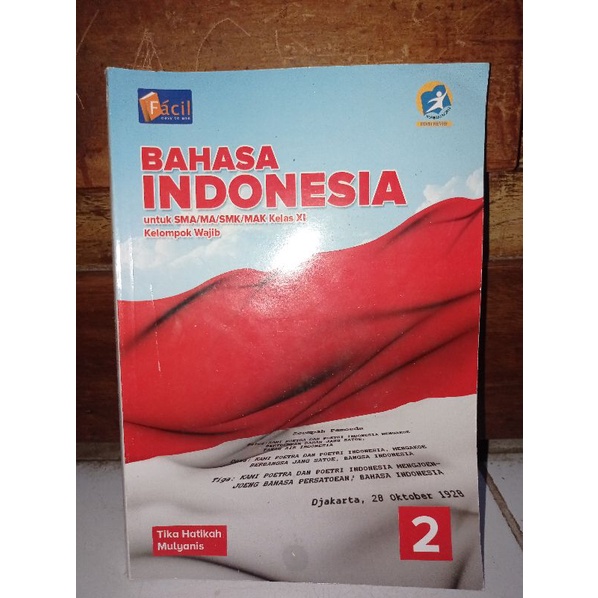 

Buku Bahasa Indonesia Kelas 11 Terbitan Facil
