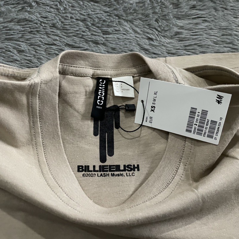 KAOS TSHIRT BILLIE EILISH BY H&amp;M FULLTAG &amp; LEBEL