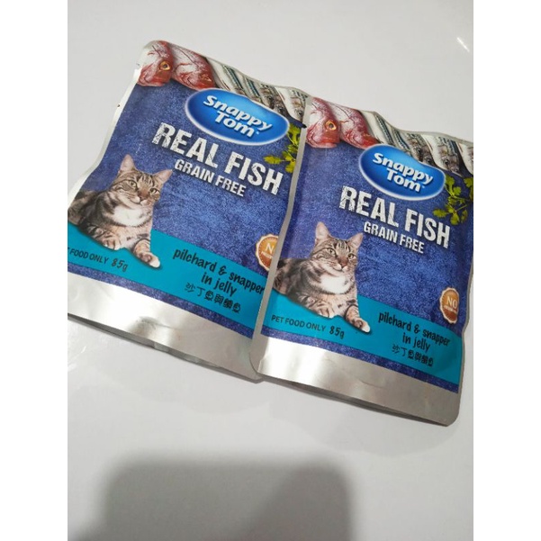 SNAPPY TOM SACHEAT 85g PILCHARD &amp; SNAPPER IN JELLY