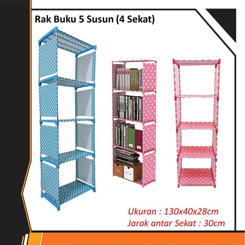 Rak buku serbaguna || rak buku portable