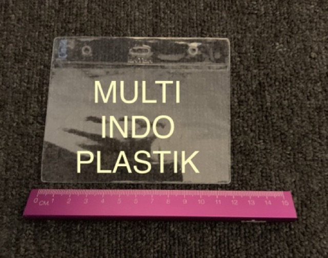 Plastik id card/kantong id card/nametag landscape/kantong id card/plastik nametag/sampul nametag