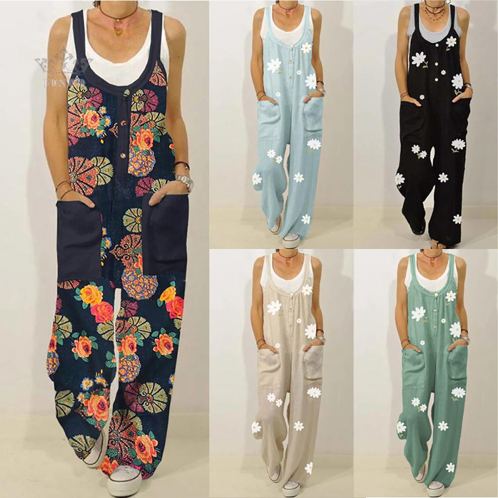 cotton linen dungarees