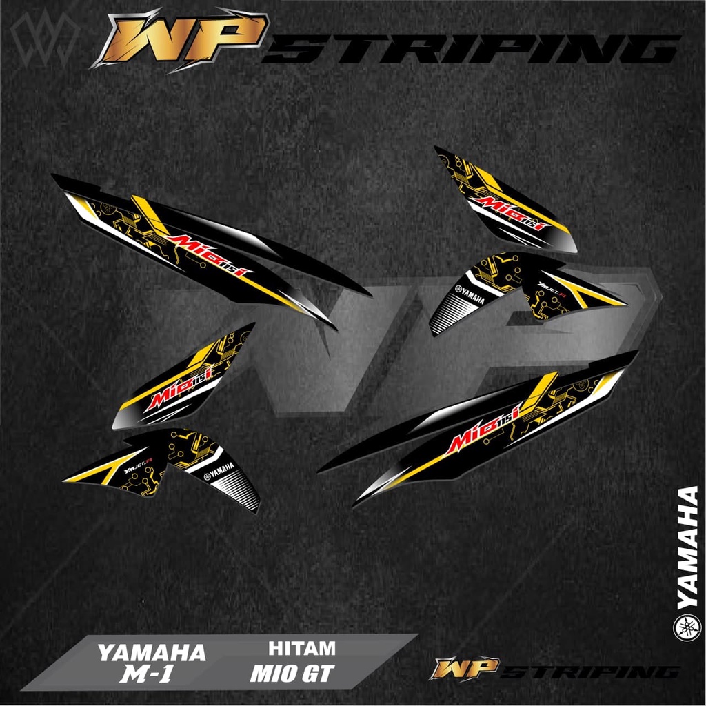 Stiker Striping MIO GT / Sticker Variasi List Skotlet Motor Yamaha MIO GT / M-1