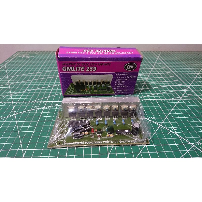Kit Inverter DC to AC  12v / 24v DC to 220v AC Inverter 12 Volt DC to 220 Volt AC - GMLITE 259 750w