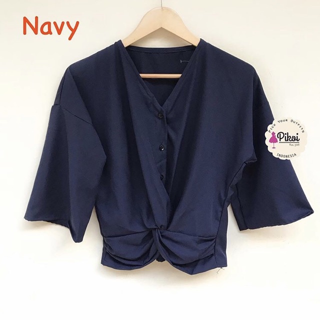 Button shirt / baju korea murah / atasan wanita bangkok / baju impor murah / vintage kekinian / 1925