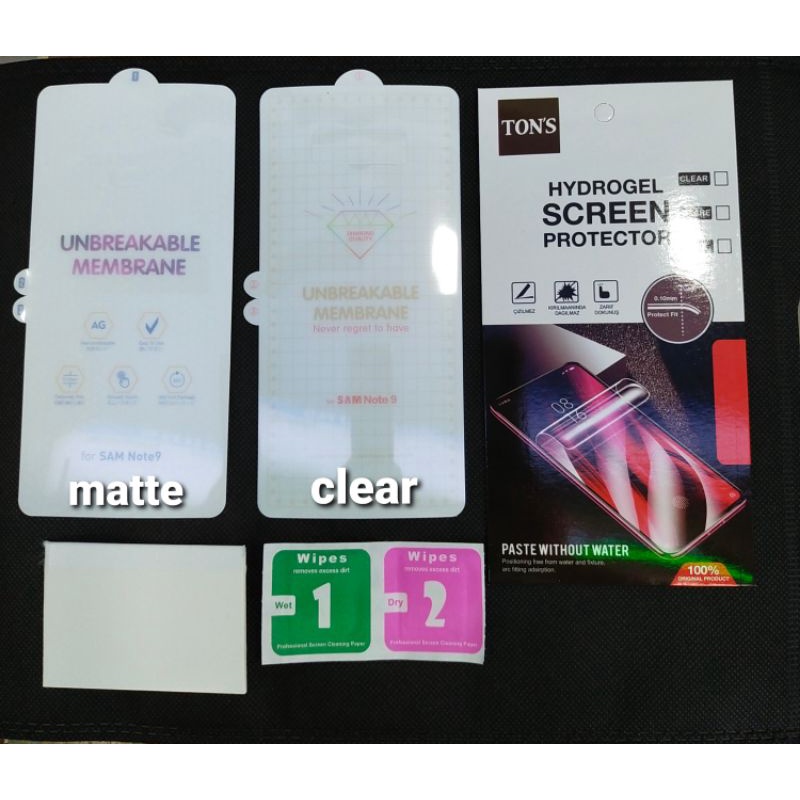 samsung Note 9 anti gores belakang back hydrogel