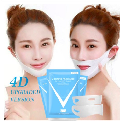 EFERO 4D Ear Hook V-shaped Face Mask Chin Firming Slimming Gel V Shaper Face Mask