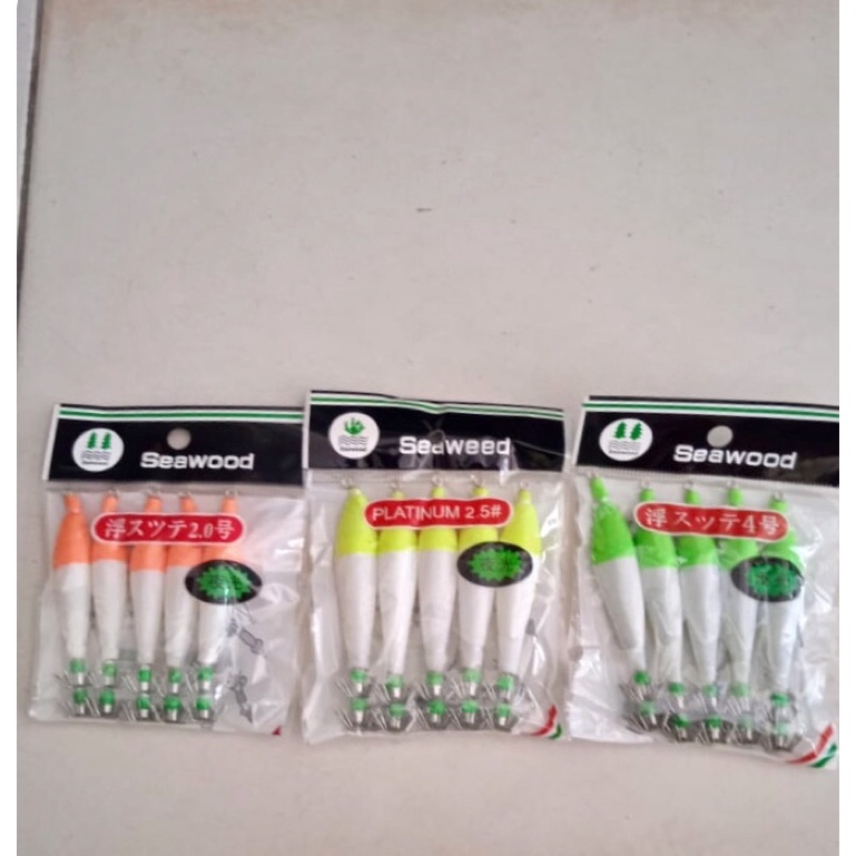 Umpan Pancing Lure Squid Jig Apollo Seawood 2.0 2.5 4.0