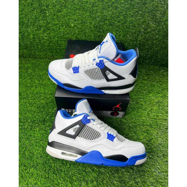 Nike Air Jordan 4 Retro - White Blue