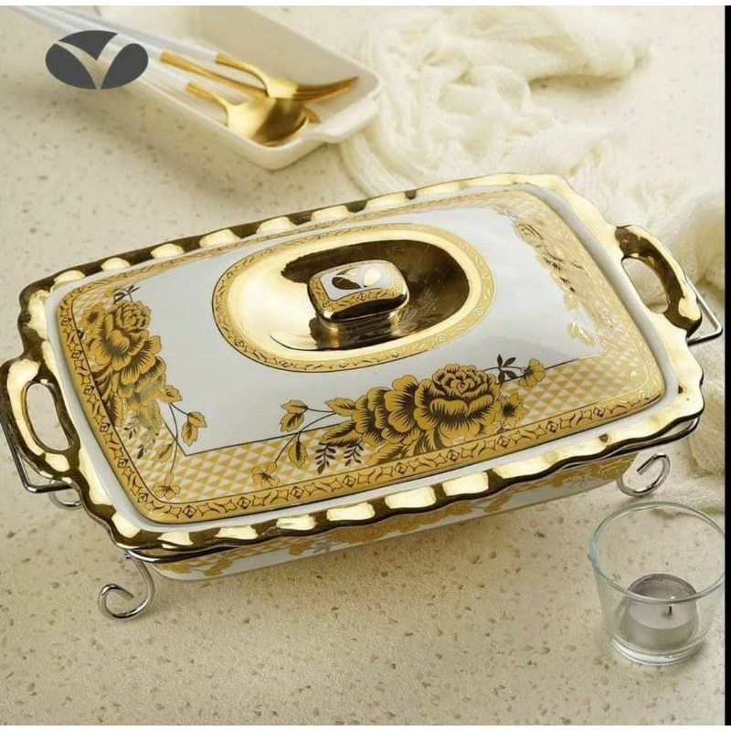 Vicenza penghangat makan/food warmer persegi CR680 Gemini