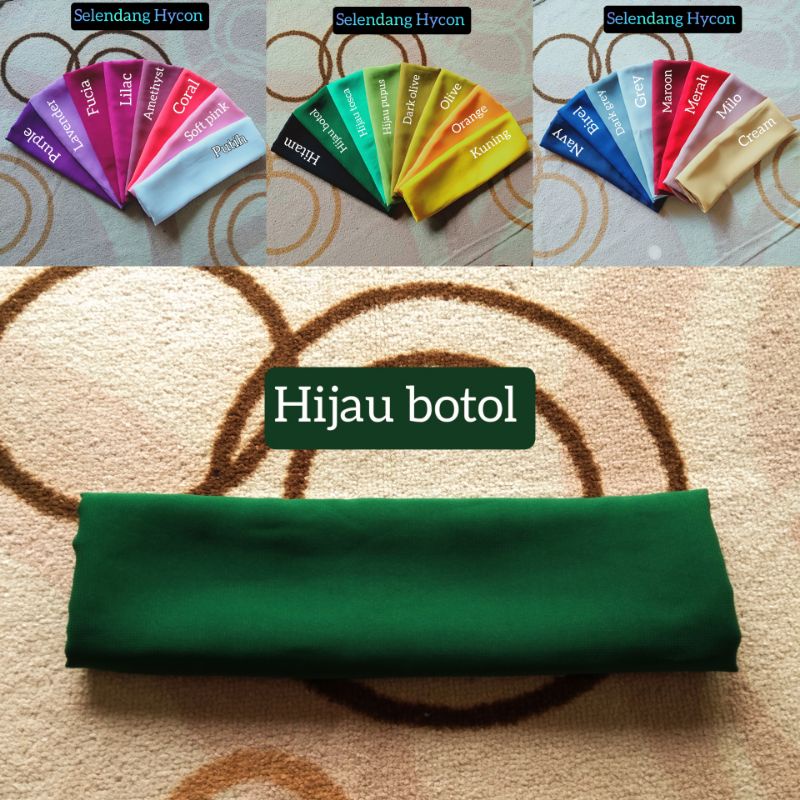 Selendang Hycon-Hijau botol