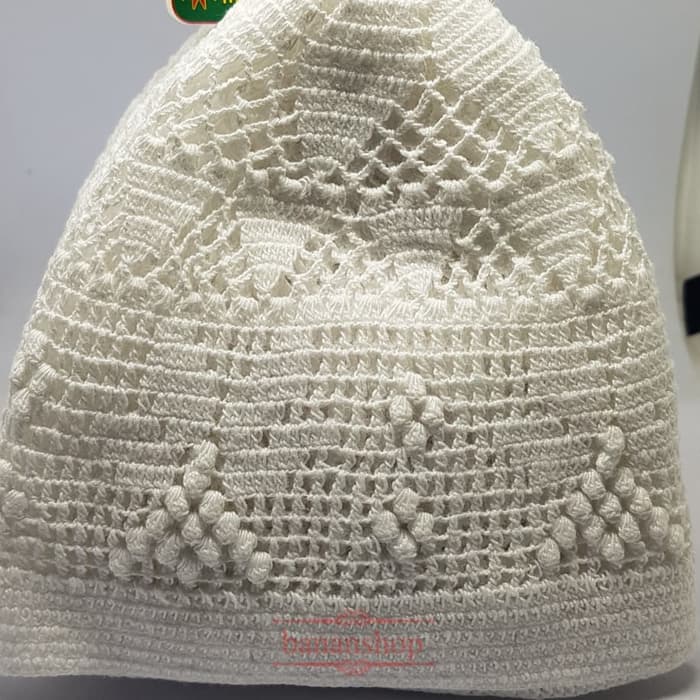 Peci Rajut Al Shaleh Bangladesh Original Putih