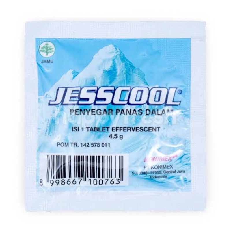 JESSCOOL EFFERVESCENT SACHET 1 TABLET