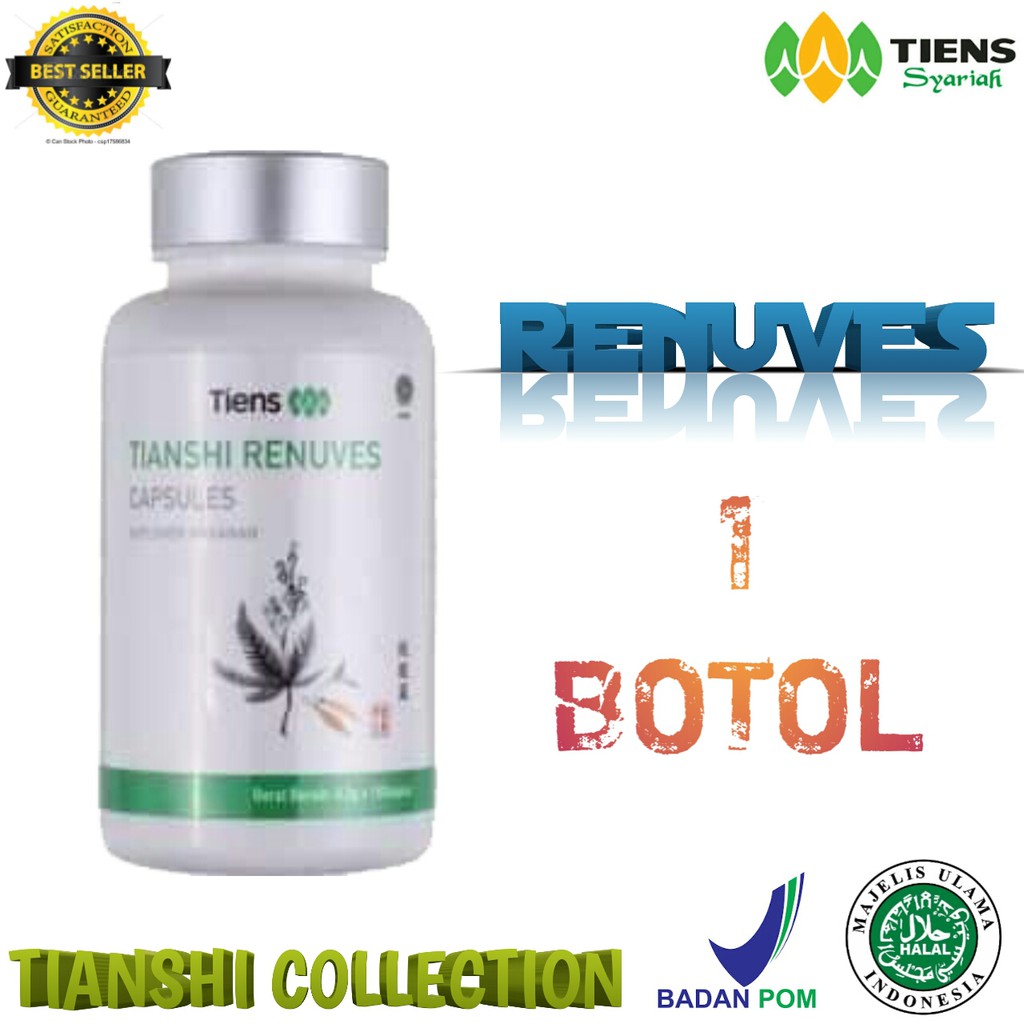 Renuves Tiens - Obat Sesak Nafas - Mata Minus - Paru - Paru Dan Jantung - Murah - Laris - 1 Botol