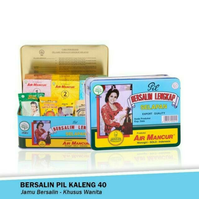 Pil jamu bersalin lengkap selapan air mancur 40 hari