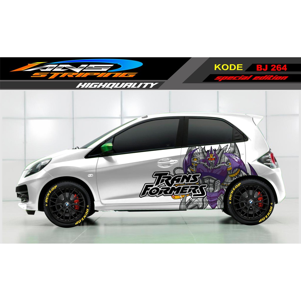 STICKER MOBIL BRIO, JAZZ, AGYA, MOBILIO, SIGRA, KARIMUN, ATOS / STICKER MOBIL