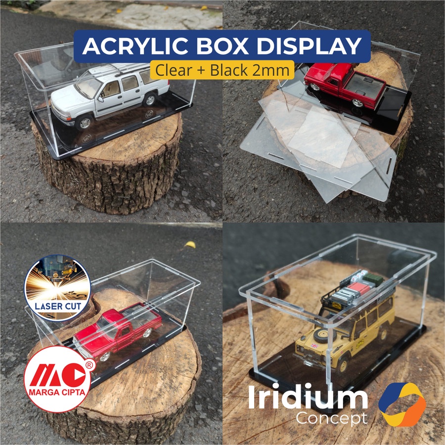 Jual Acrylic Box Display 2mm / Diecast Akrilik Skala 1: 64 (10x5x5 Cm ...