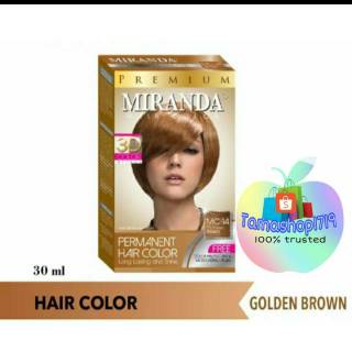  Miranda  hair color MC 14 Golden  Brown  Shopee Indonesia