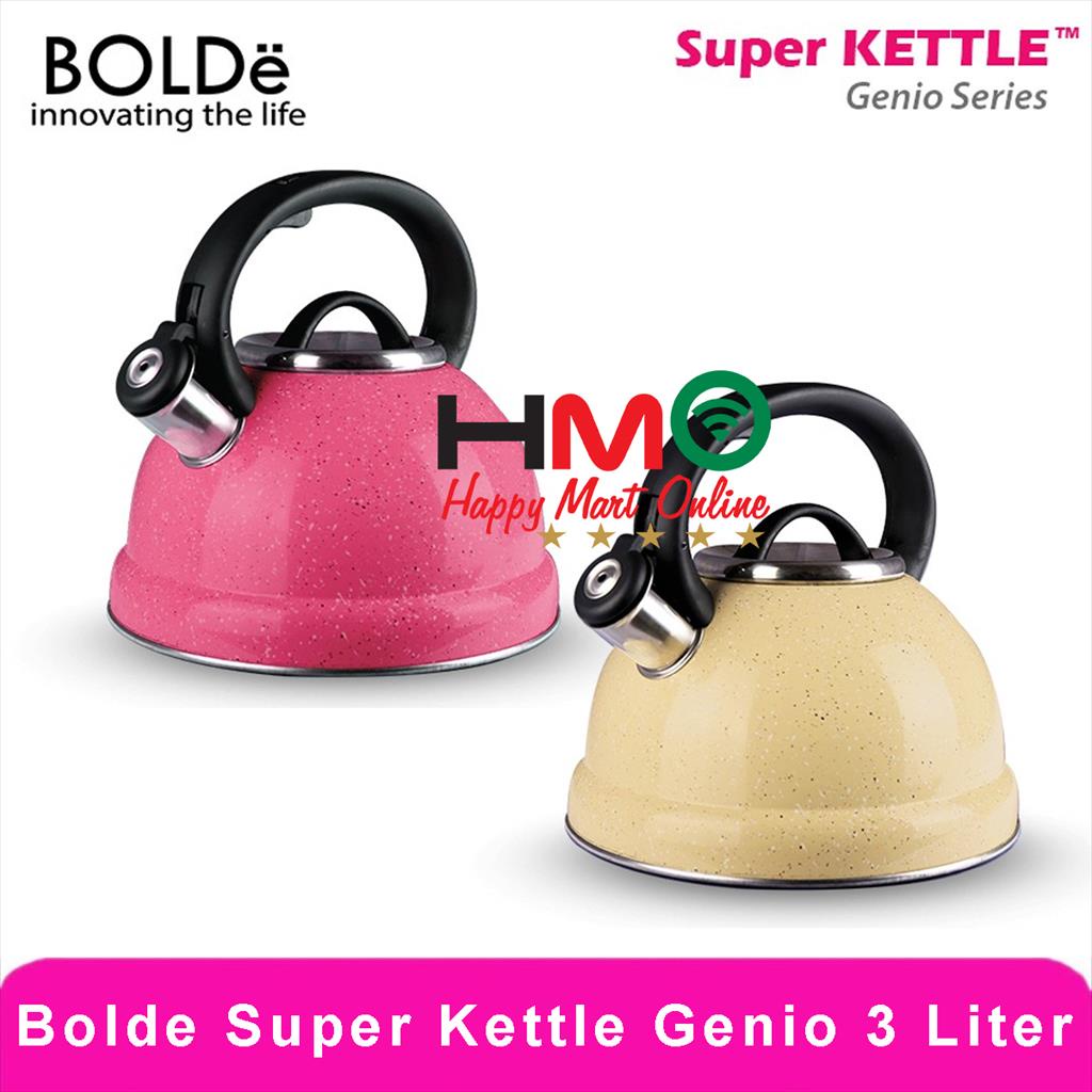 Bolde Super Kettle Genio Teko  Siul Stainless 3 Liter Bolde Ketel Siul