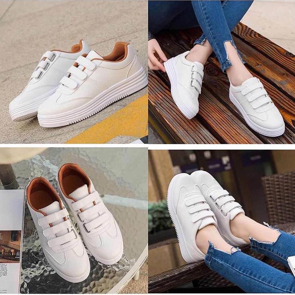 [z]tsp060 Sepatu Wanita Sneakers Tanpa Tali Sport Shoes Woman Biasa