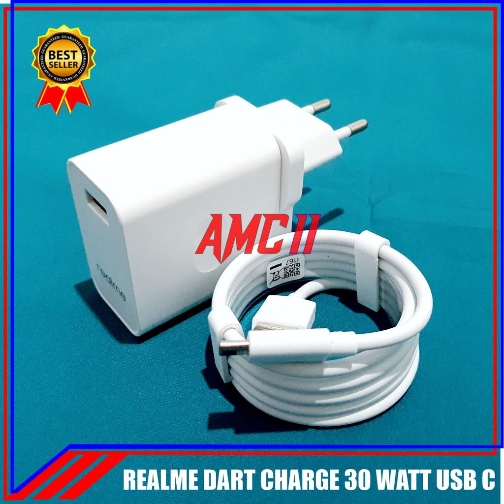 Charger Realme 8 Dart Charge 30 Watt ORIGINAL 100% Super VOOC Type C