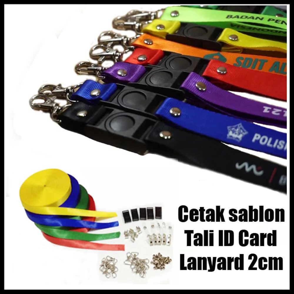 

Termurah Sablon id Tali id card 2cm Cetak Tali id Card Terlaris