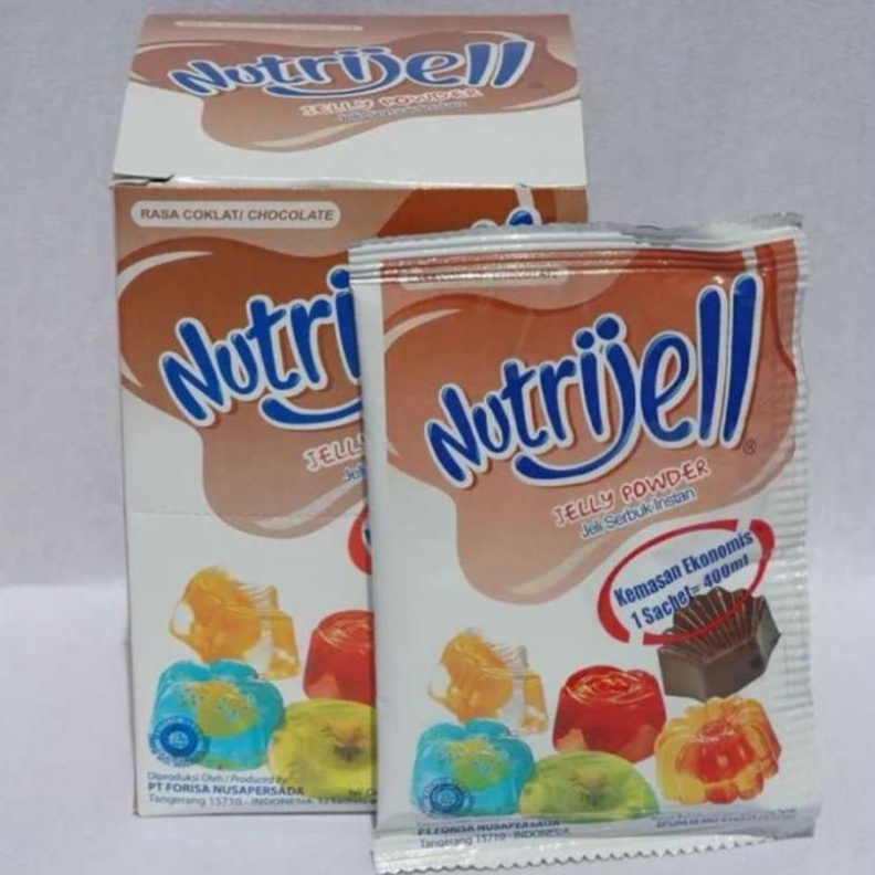 Nutrijell Agar&quot; Jelly Powder Nutrijel Ekonomis Rasa Coklat 30 Gram