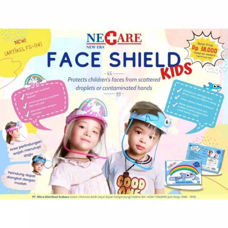 Face Shield Anak / Pelindung Wajah New Era / NeCare Kids