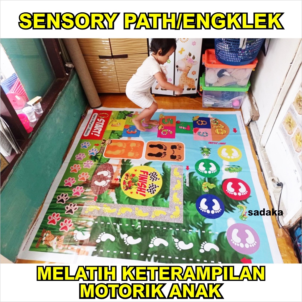 Sensory Path Space Mainan Edukasi Edukatif Anak Engklek Jumbo