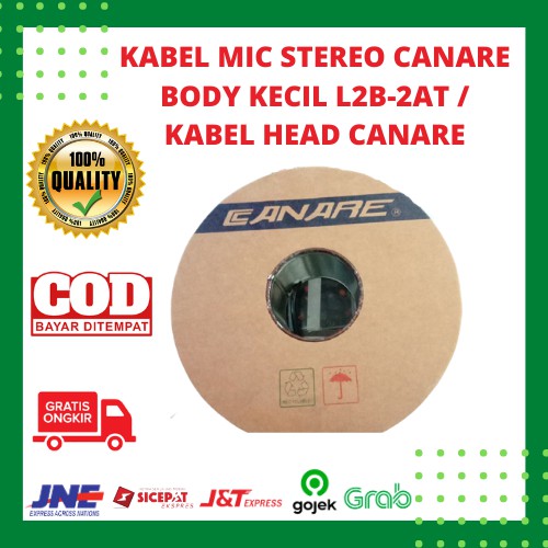 Kabel Mic Stereo CANARE Body Kecil L2B-2AT / Kabel Head Canare