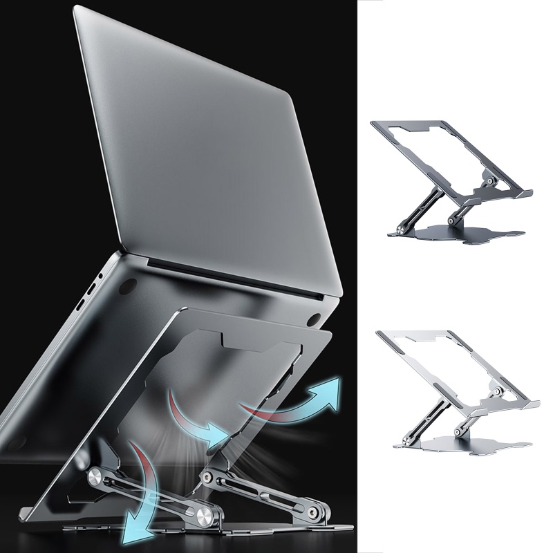 Vivi Tinggi Adjustable Laptop Holder Aluminium Lipat Pengangkat Berdiri Untuk Tablet Desktop Notebook Cooling Stand Untuk 10-17