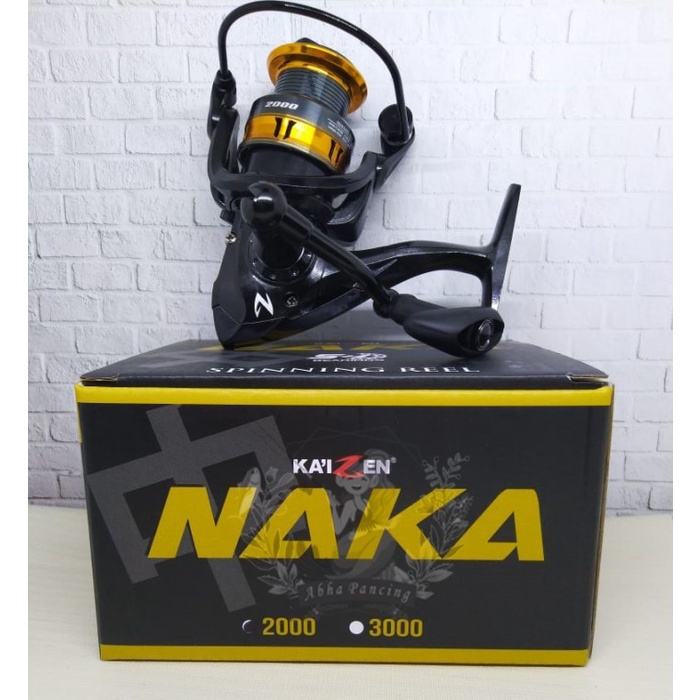 Reel Kaizen Naka Power Handle 51 Bearing Ukuran Spinning Ril Pancing - 3000