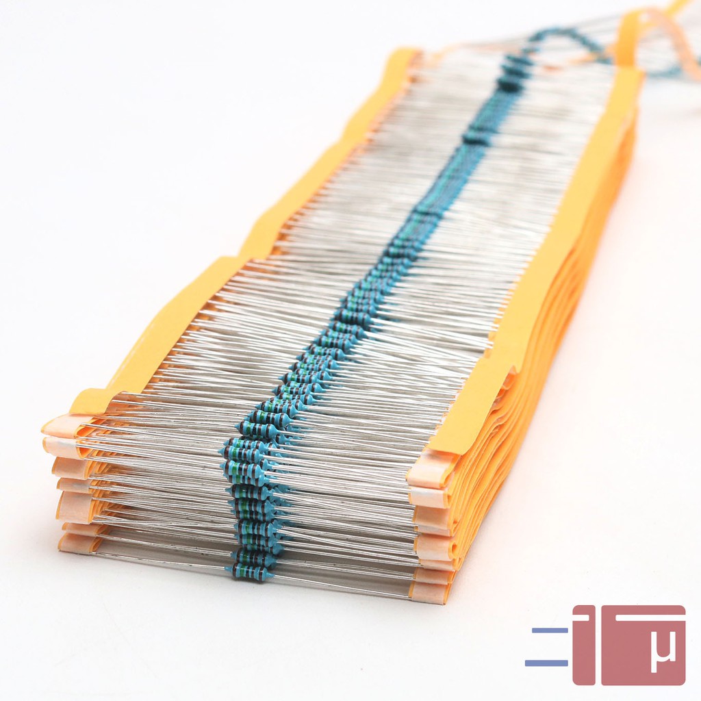 x10 Resistor 1k5 1.5K 1/4W Metal Film 1% Taiwan Kaki Tembaga